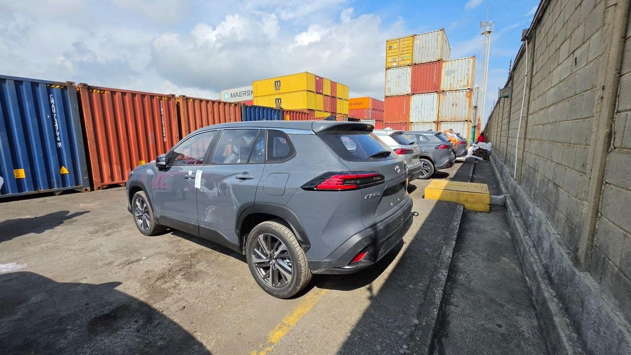 Toyota Frontlander imported by UNICA in the container yard at Puerto Cabello, ready for delivery
